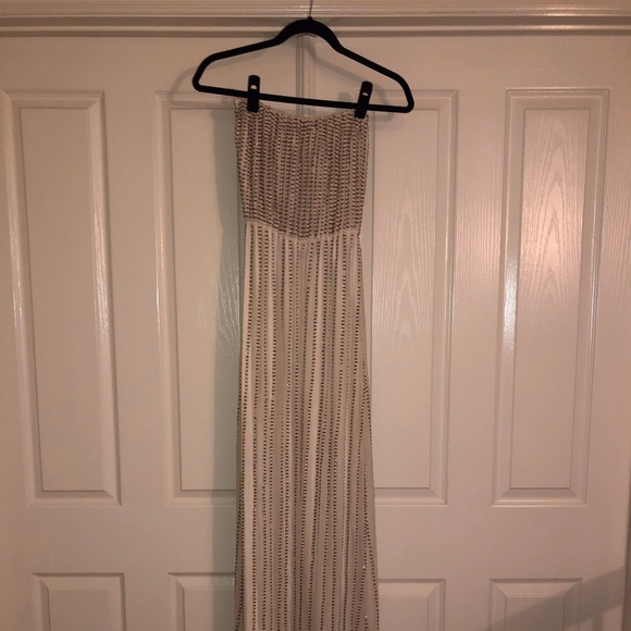 Parker Silk Strapless Beaded Gown - Picture 2 of 6